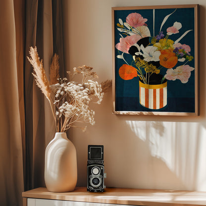 Flowers At Night - Poster / Art Print - interiör