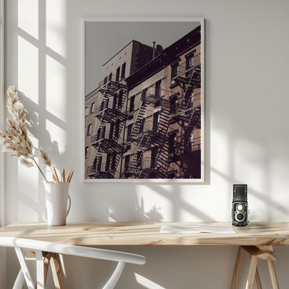 New York City Fire Escapes 02 - Poster / Art Print - interiör
