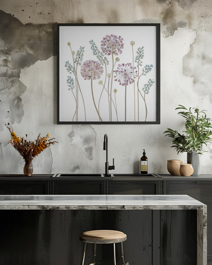 Allium - Poster / Art Print - interiör