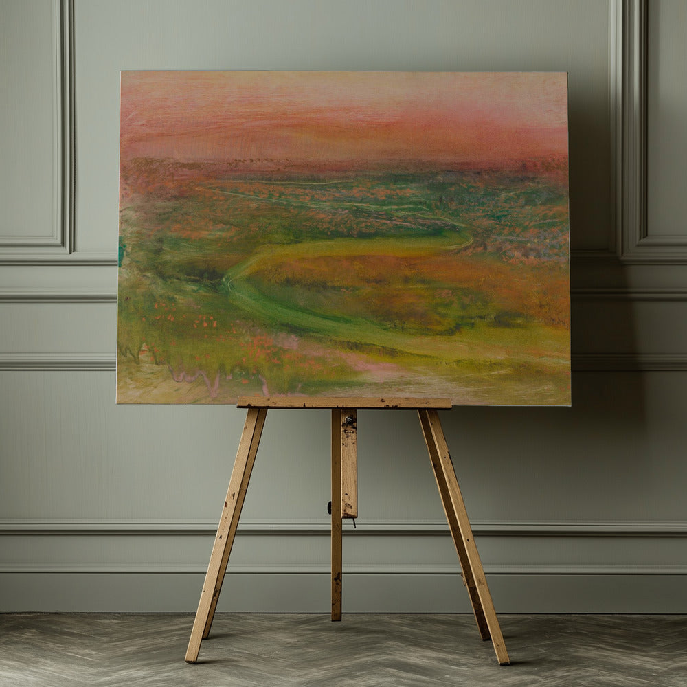 S Shaped Path In an Abstracted Landscape - Poster / Art Print - interiör