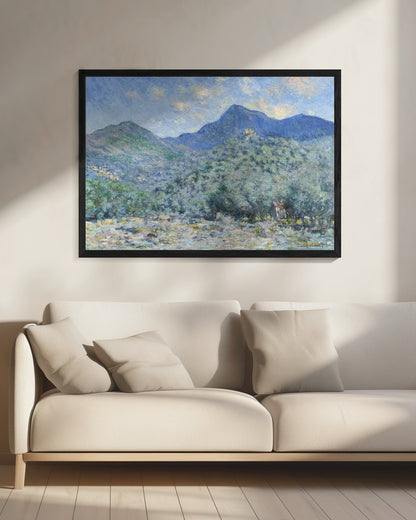 Claude Monet's Valle Buona, Near Bordighera (1884) - Poster / Art Print - interiör