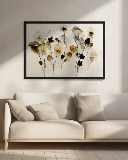 Beautiful Dry Flowers - Poster / Art Print - interiör