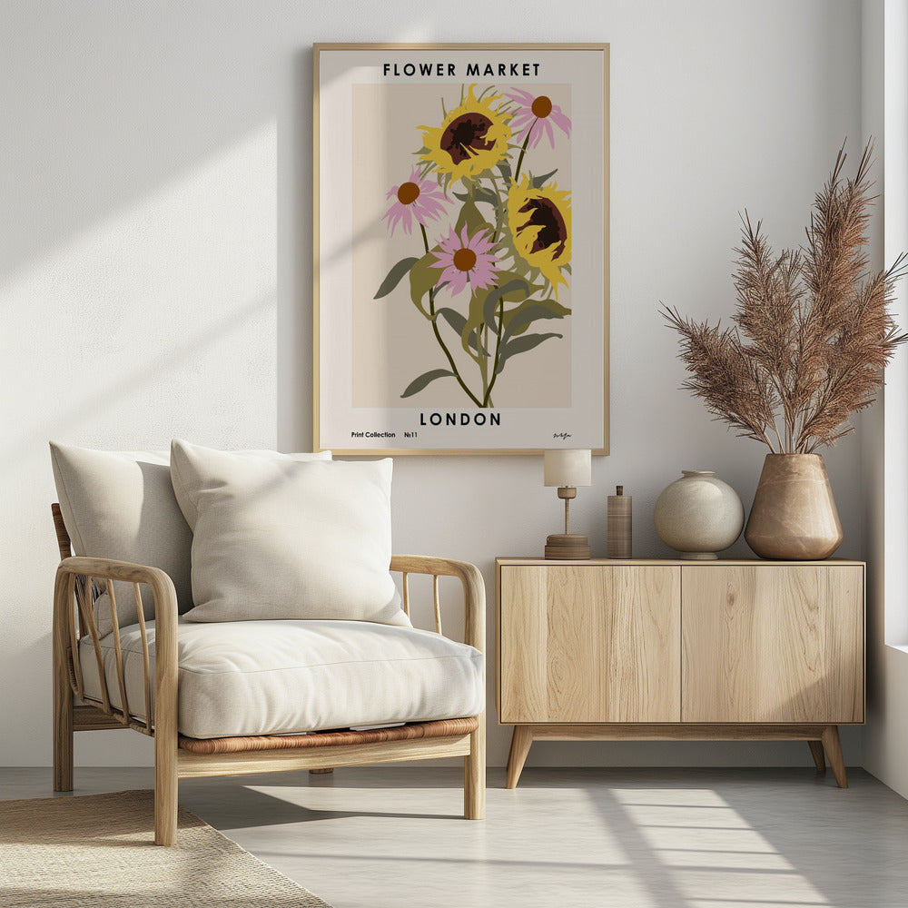 Flower Market. London - Poster / Art Print - interiör