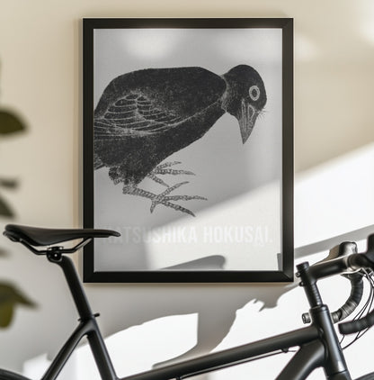 Katsushika Hokusai's Bird 1814 - Poster / Art Print - interiör
