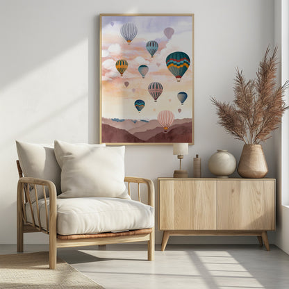 Airballoon Sky - Poster / Art Print - interiör