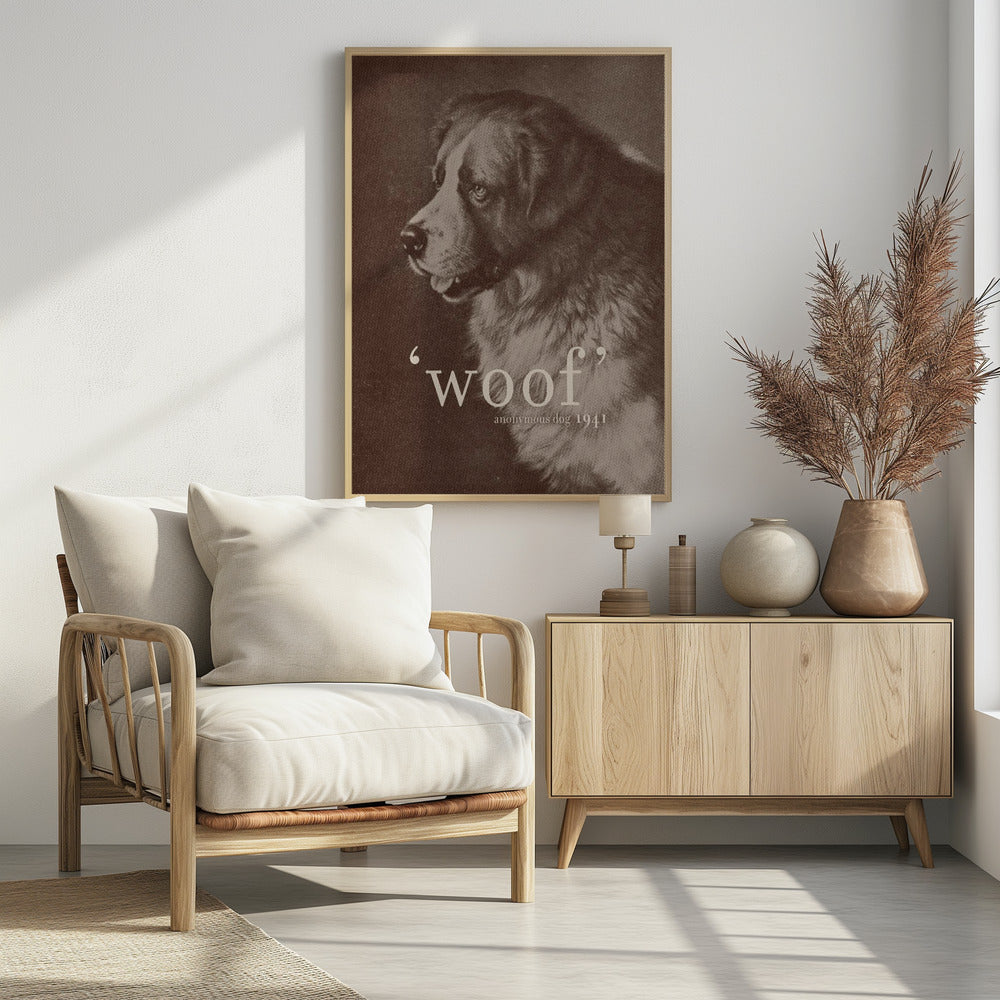 Famous Quote Dog - Poster / Art Print - interiör