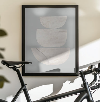 Textured Organic Shapes - Poster / Art Print - interiör