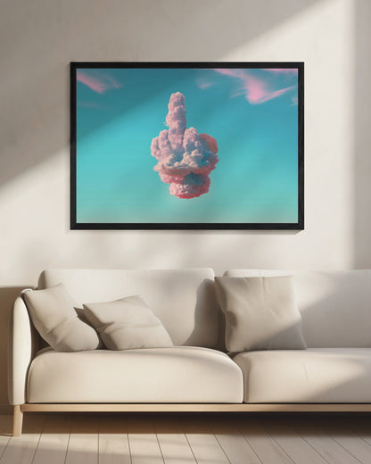 Sign in the Sky - Poster / Art Print - interiör