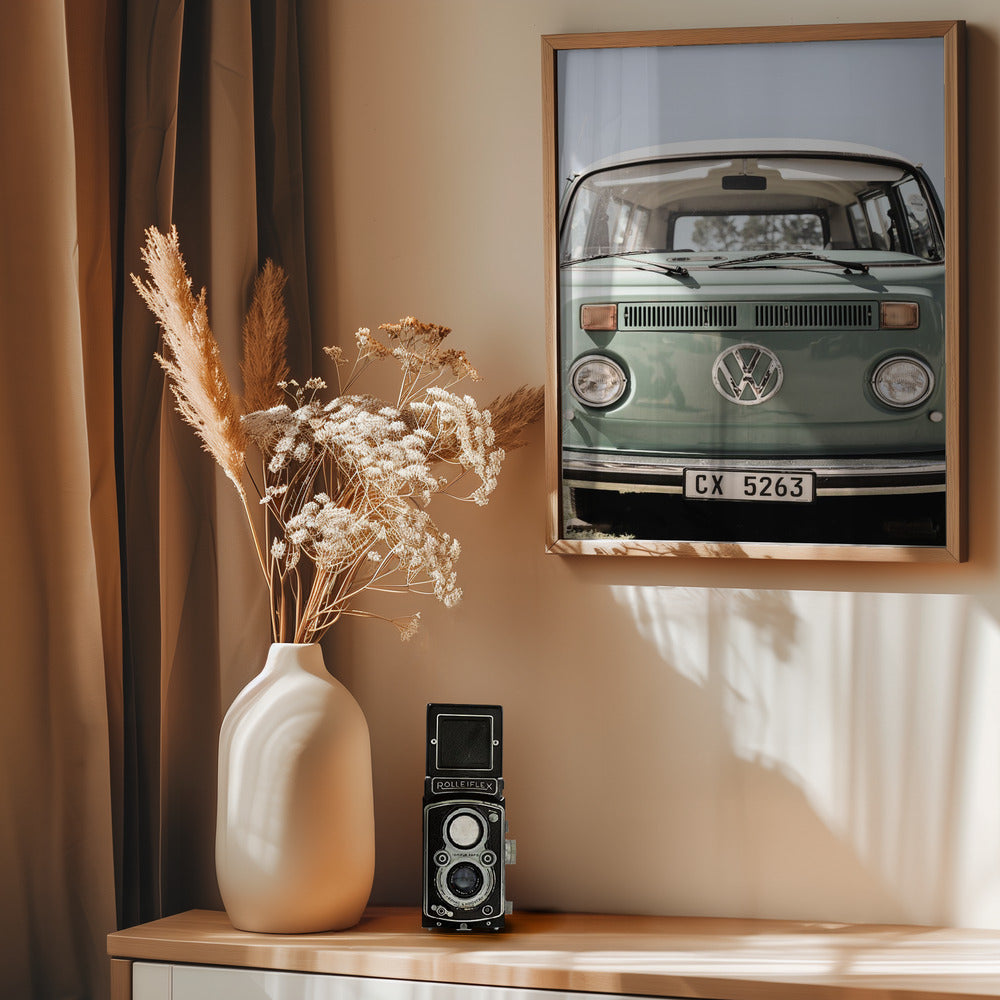 Vw Kombi - Poster / Art Print - interiör
