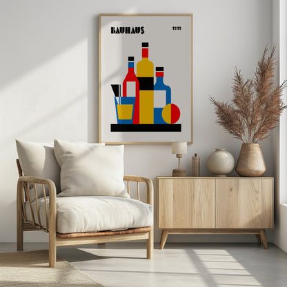 Bauhaus Wine Print - Poster / Art Print - interiör
