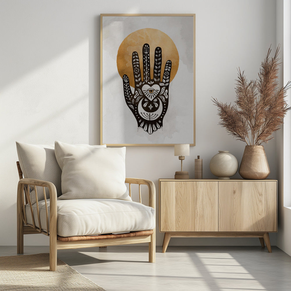 Mystic Hand Design - Poster / Art Print - interiör