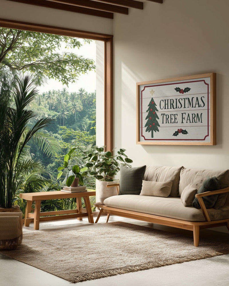 Christmas Tree Farm - Poster / Art Print - interiör