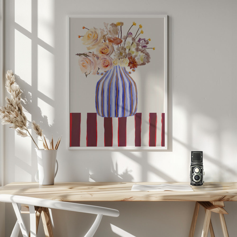 Still Life With Flowers 1 - Poster / Art Print - interiör