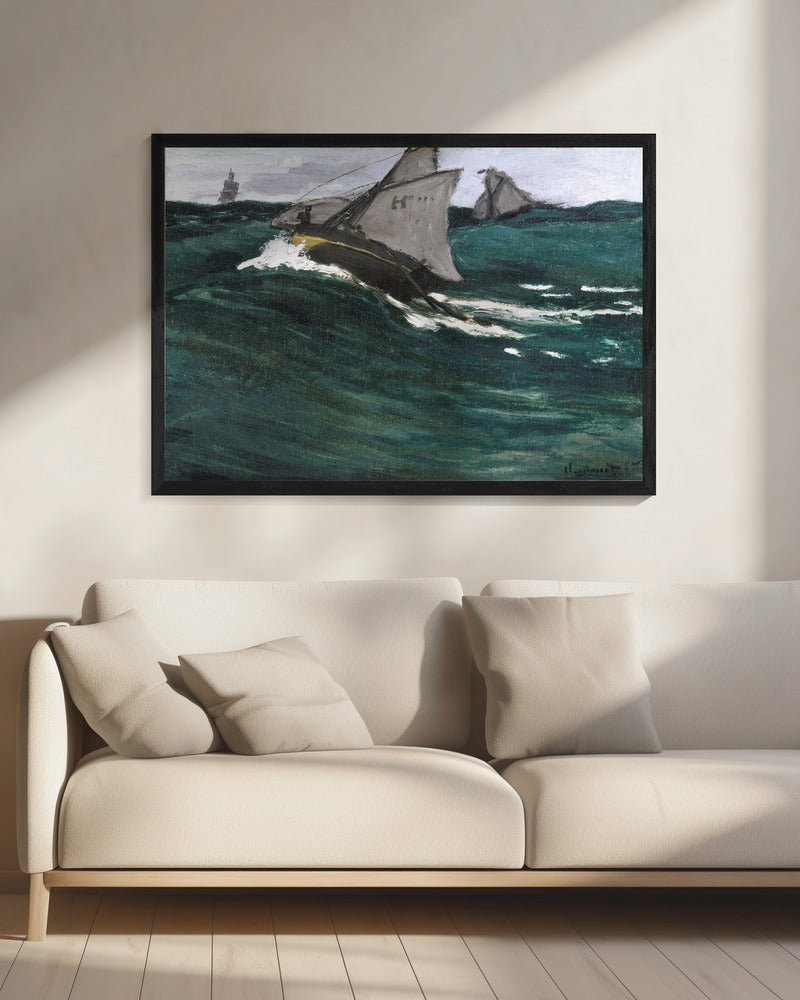 The Green Wave (1866–1867) - Poster / Art Print - interiör