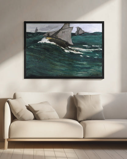 The Green Wave (1866–1867) - Poster / Art Print - interiör