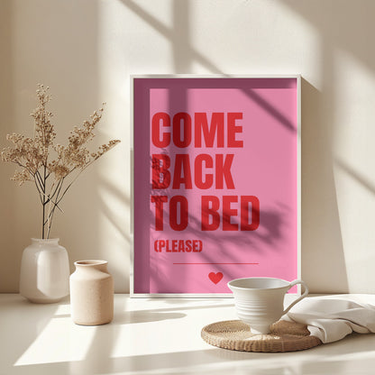 Come Back to Bed - Poster / Art Print - interiör