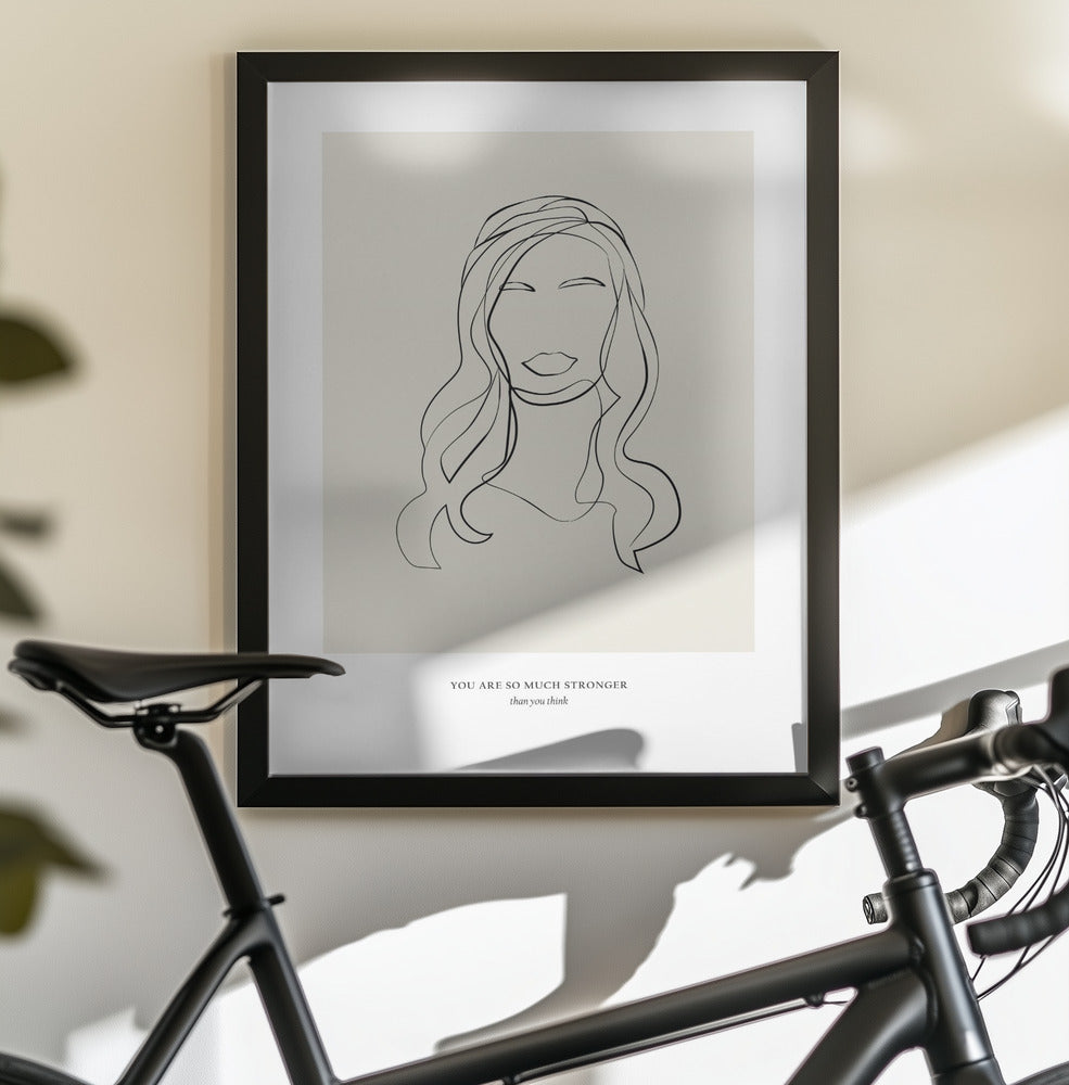 Modern Line Art - Poster / Art Print - interiör