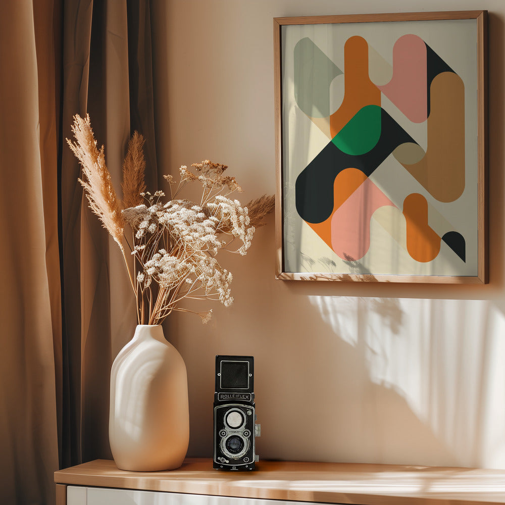 Geometrics 1 - Poster / Art Print - interiör