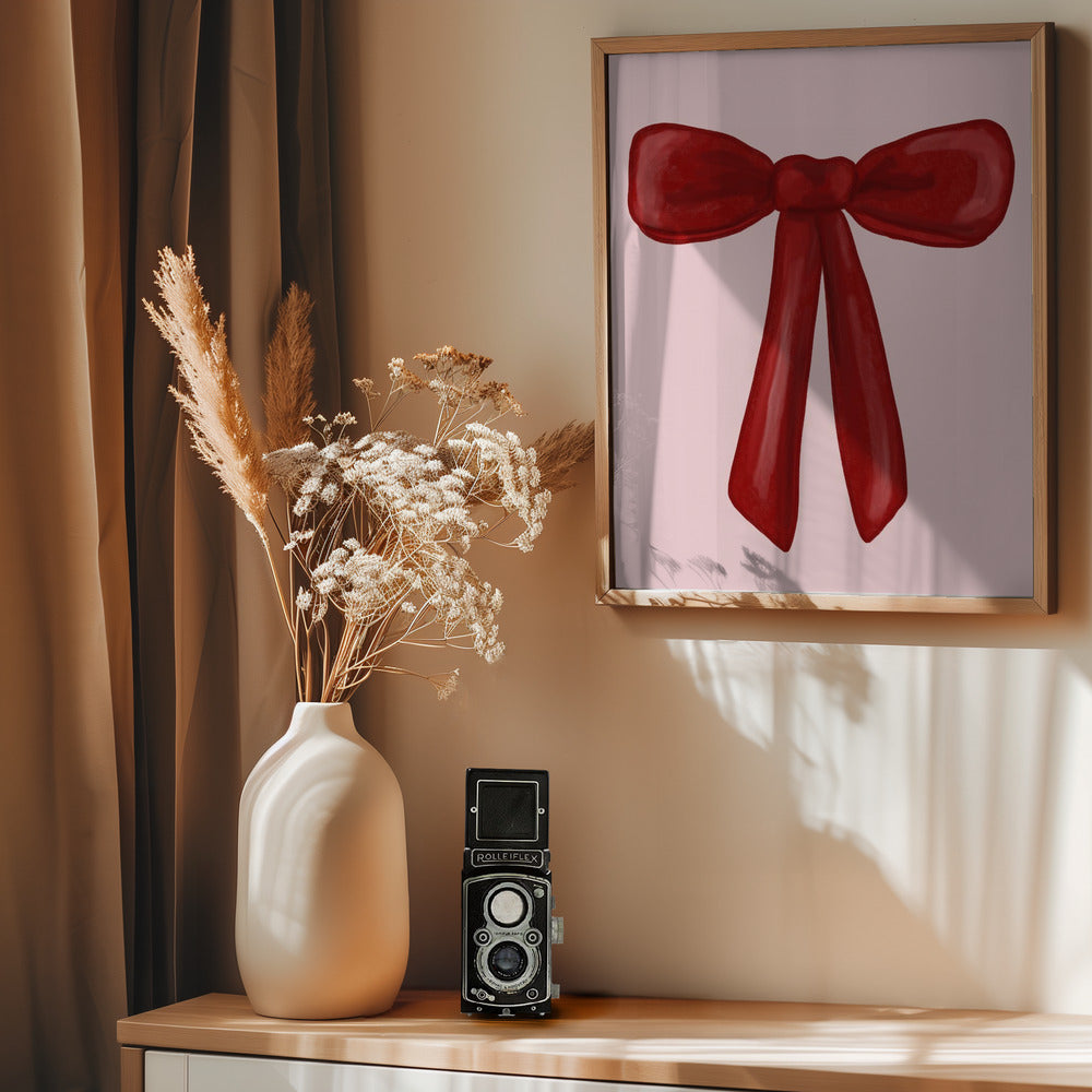 Red Bow - Poster / Art Print - interiör