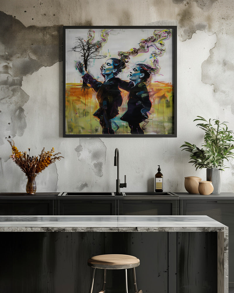 The Psychedelic Dance - Poster / Art Print - interiör