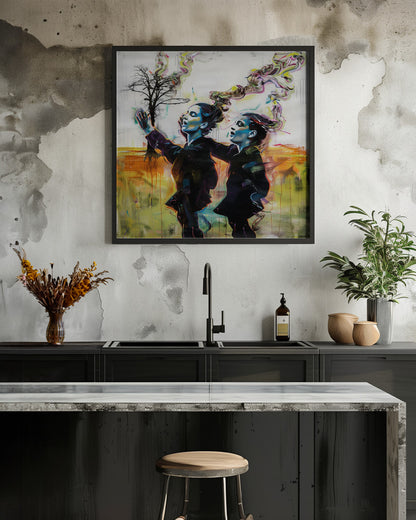 The Psychedelic Dance - Poster / Art Print - interiör