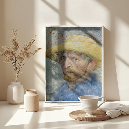 Vincent Van Gogh's Self Portrait (1887) - Poster / Art Print - interiör