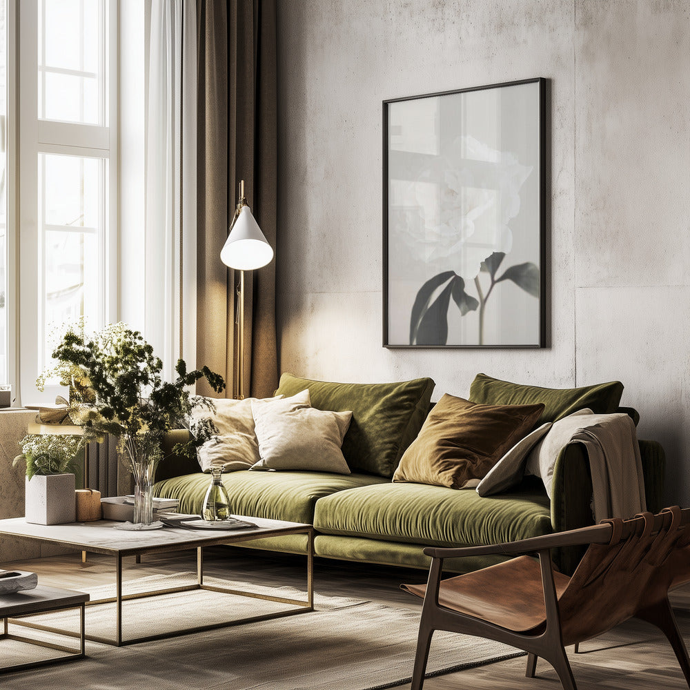 Peony 03 - Poster / Art Print - interiör
