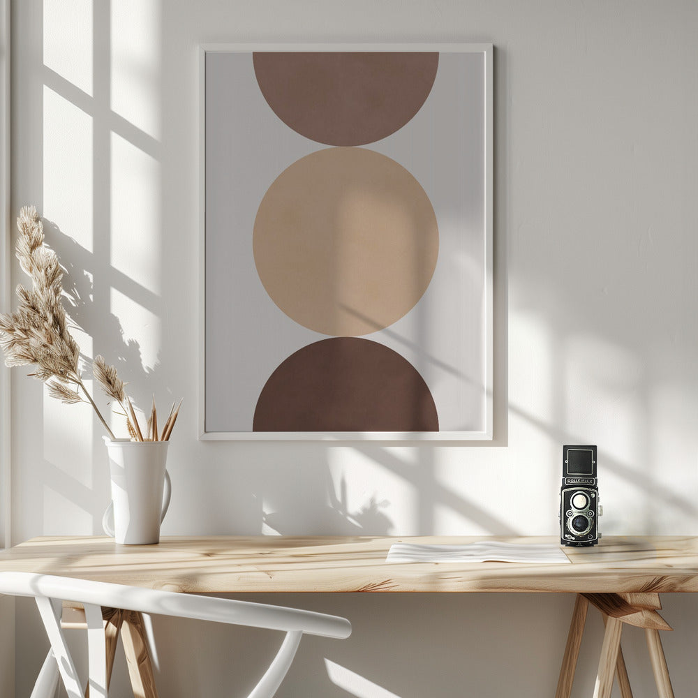 Circle composition 14 - Poster / Art Print - interiör
