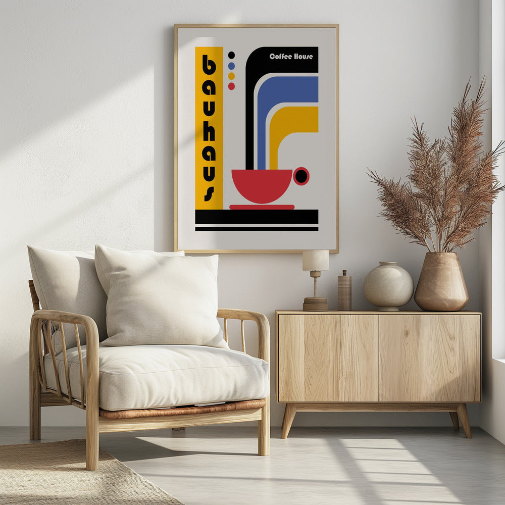 Bauhaus Coffee House - Poster / Art Print - interiör