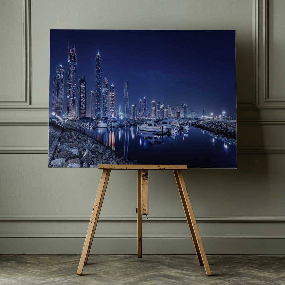 Blue Night - Poster / Art Print - interiör