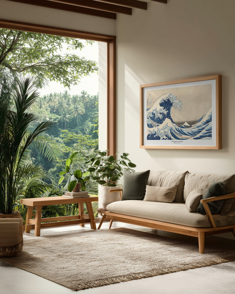 Under The Great Wave - Poster / Art Print - interiör