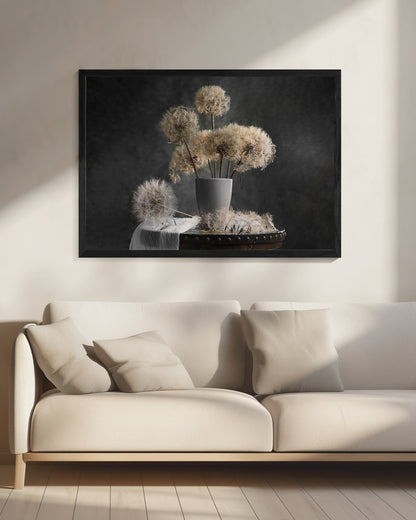 Dandelion Seed Pod - Poster / Art Print - interiör
