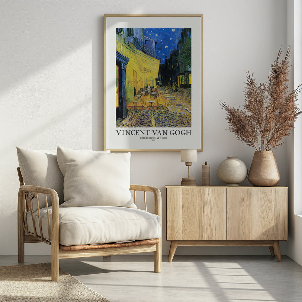 Café Terrace At Night - Poster / Art Print - interiör