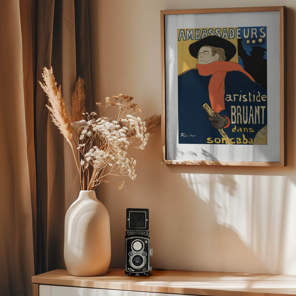 Ambassadeurs Aristide Bruant Dans Son Cabaret (1892) - Poster / Art Print - interiör