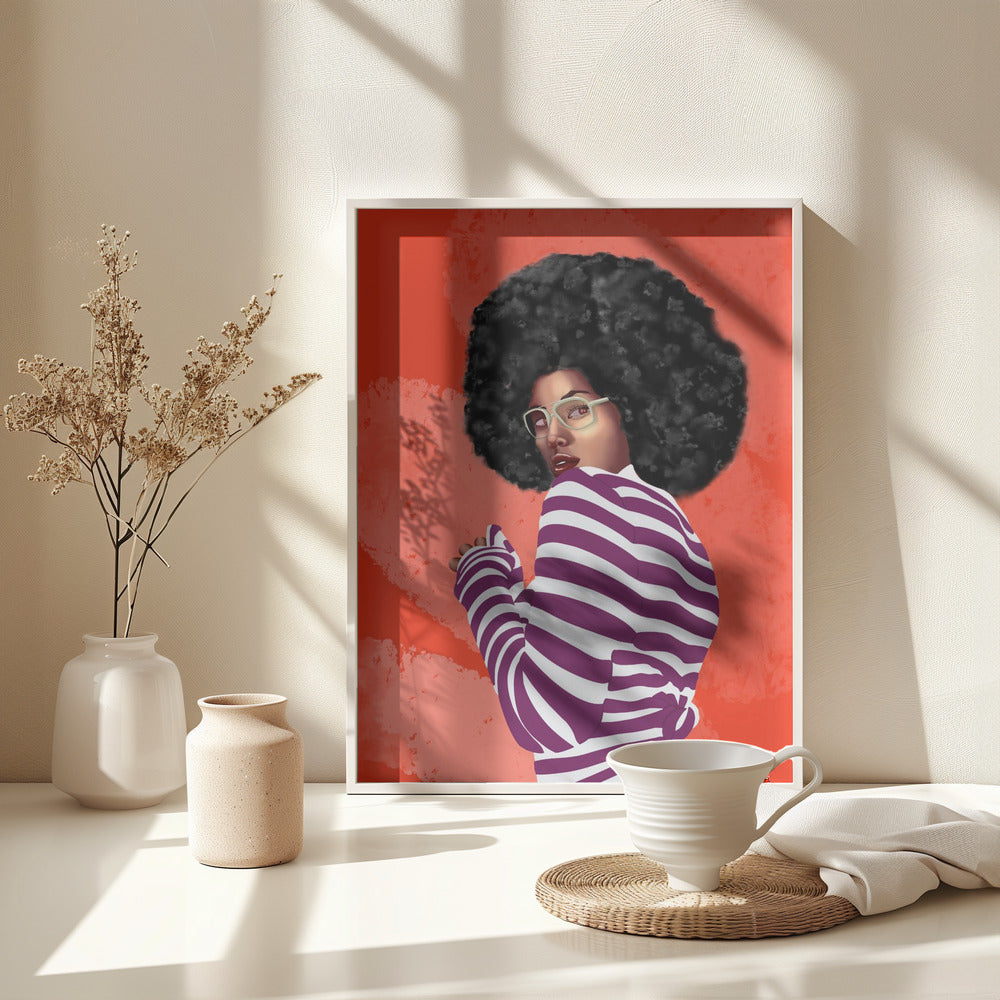 Bold Stripes - Poster / Art Print - interiör