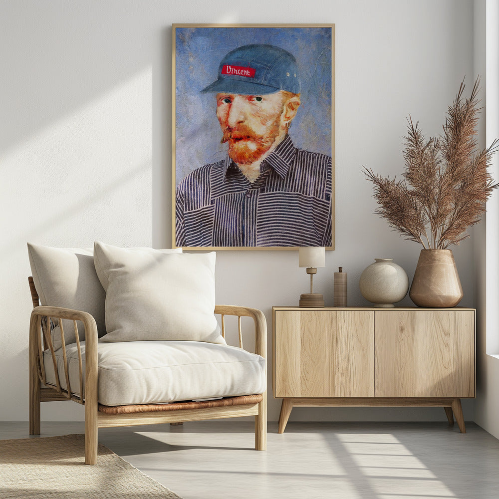 Hipster Vincent - Poster / Art Print - interiör