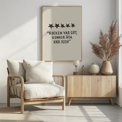 Kocken Var Söt - Poster / Art Print - interiör