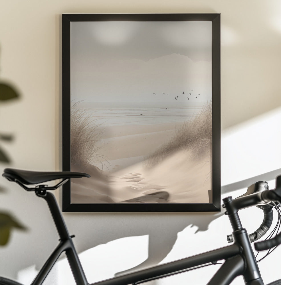 Sand Dunes By the Sea No 1 - Poster / Art Print - interiör