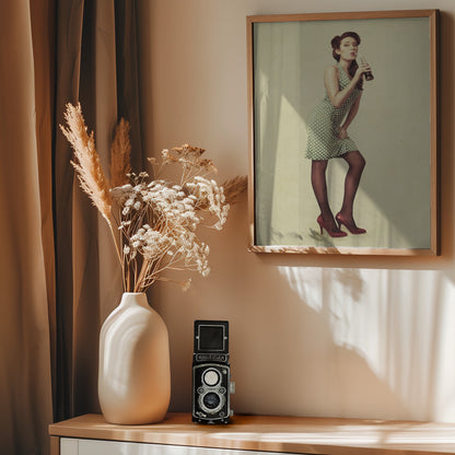 Pin Up Girl - Poster / Art Print - interiör