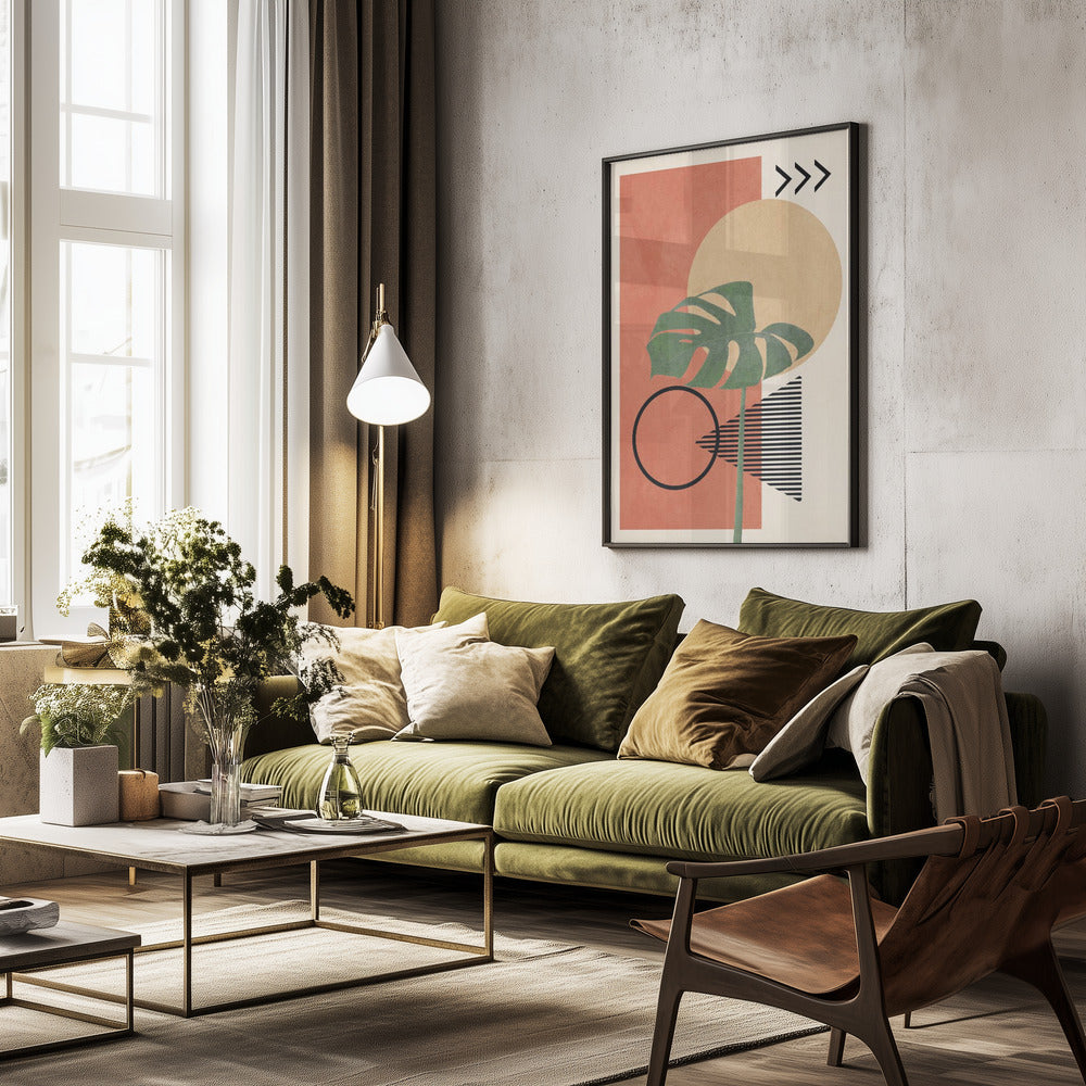 Geometric Botanica - Poster / Art Print - interiör