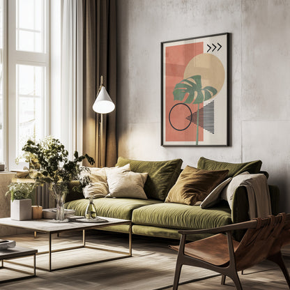 Geometric Botanica - Poster / Art Print - interiör