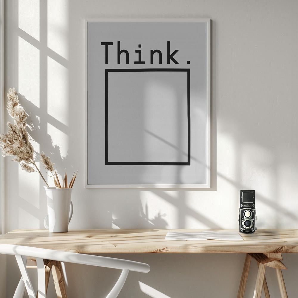 Think - Poster / Art Print - interiör