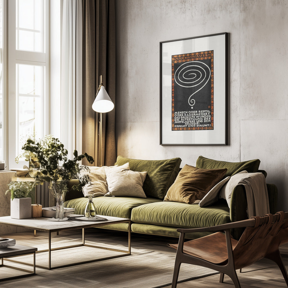 Variety Act 10 Man or Reptile or Razor? - Poster / Art Print - interiör