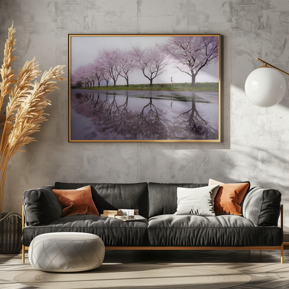Rain of spring - Poster / Art Print - interiör