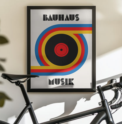 Bauhaus Musik Vinyl - Poster / Art Print - interiör