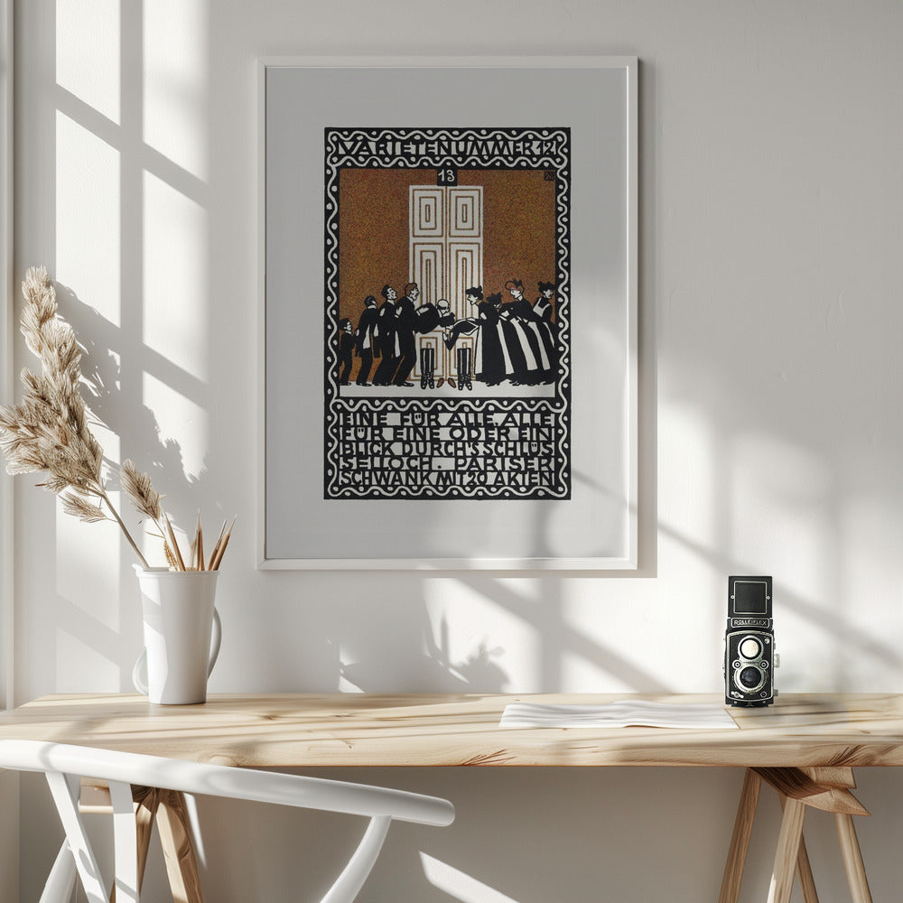 Variety Act 12  One for All, All for One or a Glimpse Through the Keyhole - Poster / Art Print - interiör