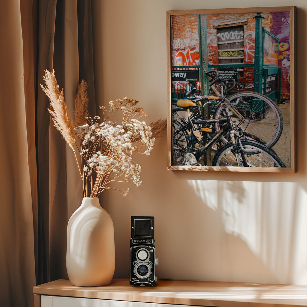 Brooklyn Bike II - Poster / Art Print - interiör