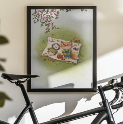 Picnic On the Grass - Poster / Art Print - interiör