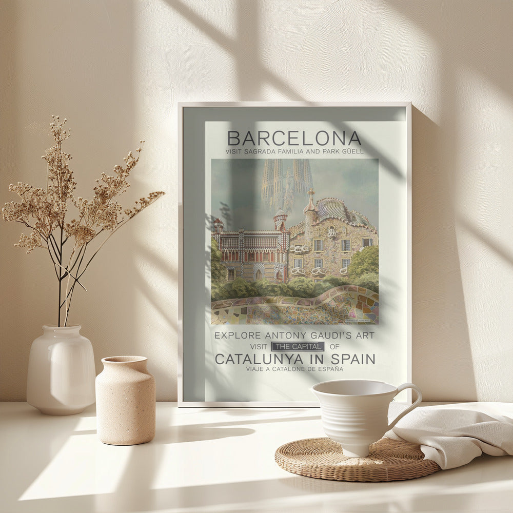 Barcelona print - Poster / Art Print - interiör