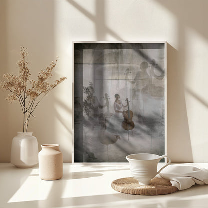 the stage fright of the cellist - Poster / Art Print - interiör